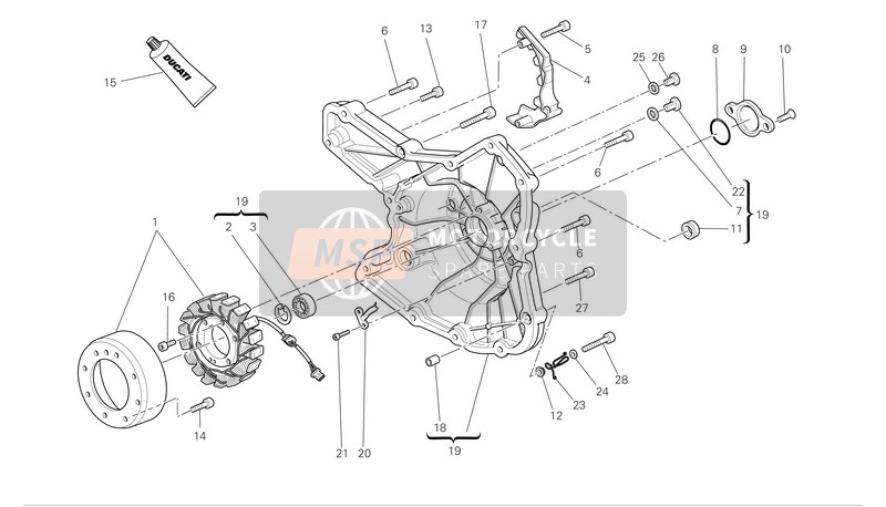77150678B, Screw Tcei M6X16, Ducati, 1