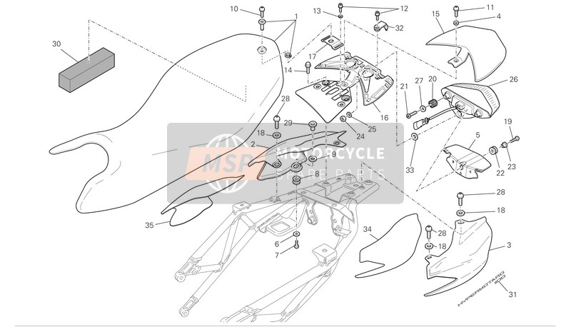 46012852A, Lh Side P.Th.Ins.HYM1100S/08 Ipsoreflex, Ducati, 1