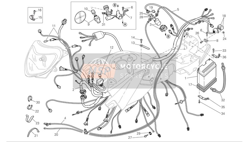 51015443A, Elektrisch Bedrading, Ducati, 0