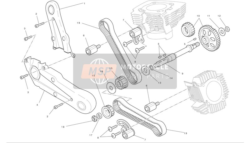 Ducati HYPERMOTARD 796 Eu 2012 Sistema di cronometraggio per un 2012 Ducati HYPERMOTARD 796 Eu