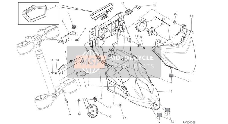 74940021A, Nut, SELF-LOCKING M6, Ducati, 4