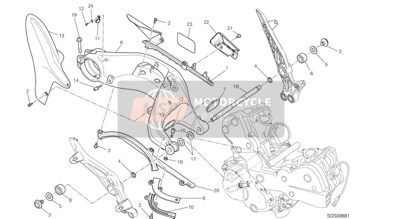 83210261B, Bolzen, Ducati, 0