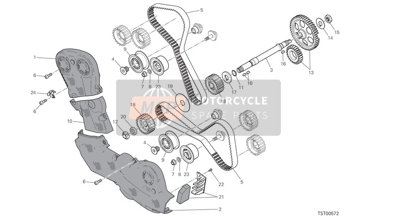 Ducati HYPERMOTARD 939 SP EU 2017 Distributore per un 2017 Ducati HYPERMOTARD 939 SP EU