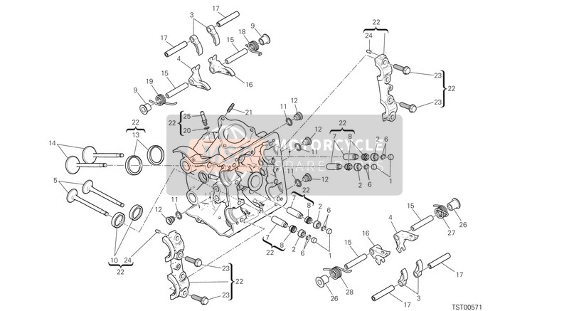 Ducati HYPERMOTARD 939 SP EU 2018 HORIZONTAL HEAD for a 2018 Ducati HYPERMOTARD 939 SP EU