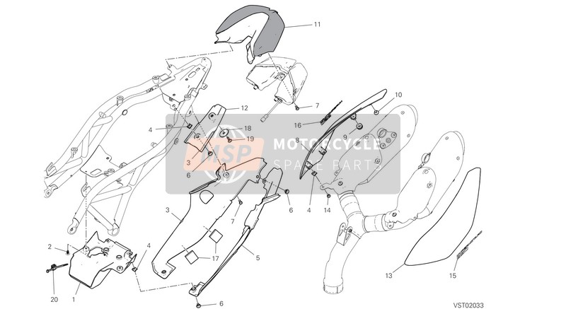 48019563A, Holding Plate Cover 1509, Ducati, 0