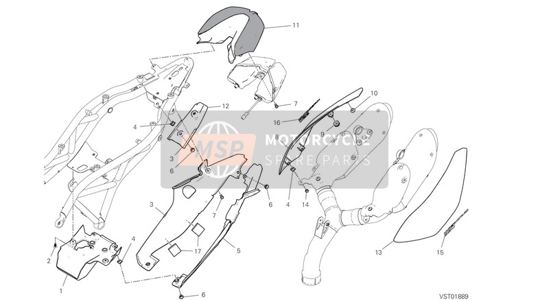 48019561A, Couvercler PORTE-PLAQUE Immatriculation, Ducati, 0