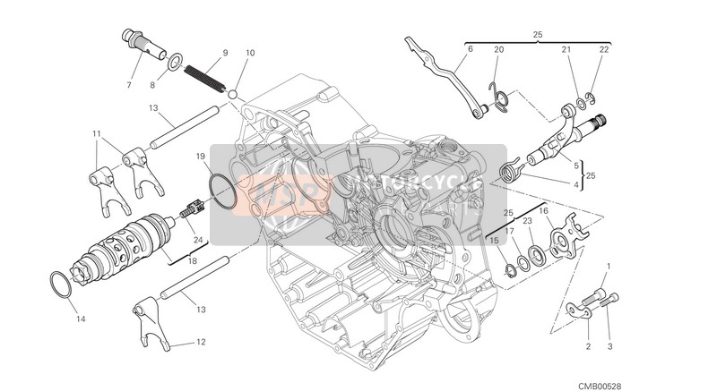 Ducati Hypermotard 950 SP EU 2019 Shift Cam - Fork for a 2019 Ducati Hypermotard 950 SP EU