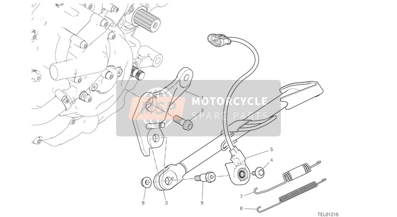 Ducati Hypermotard 950 SP USA 2020 Ständer für ein 2020 Ducati Hypermotard 950 SP USA