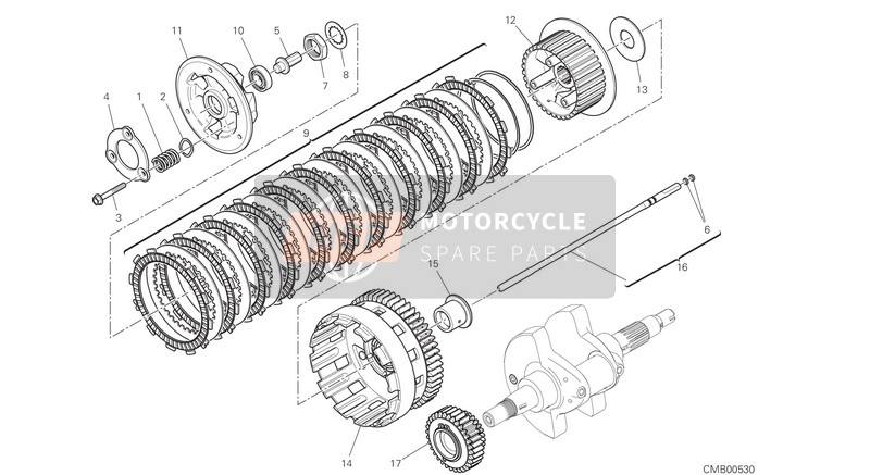 Ducati Hypermotard 950 USA 2019 Clutch for a 2019 Ducati Hypermotard 950 USA