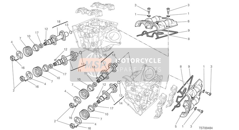 Ducati HYPERMOTARD EU 2013 Culasse : Système de chronométrage pour un 2013 Ducati HYPERMOTARD EU