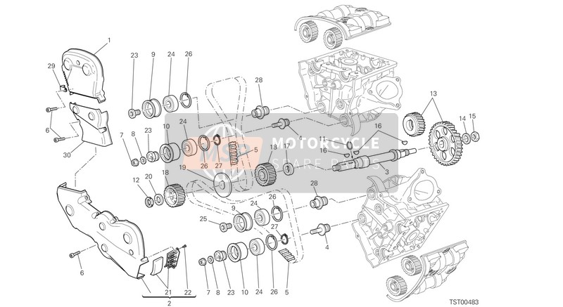 17121081A, Engranages Distribution, Ducati, 1