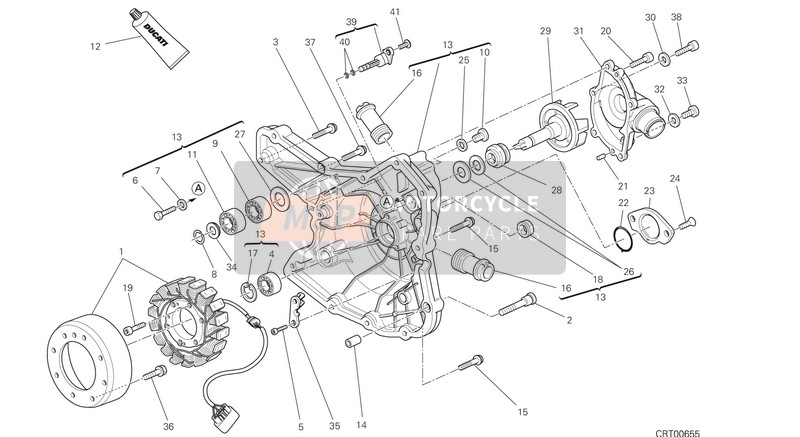 70240102A, Roulement, Ducati, 1