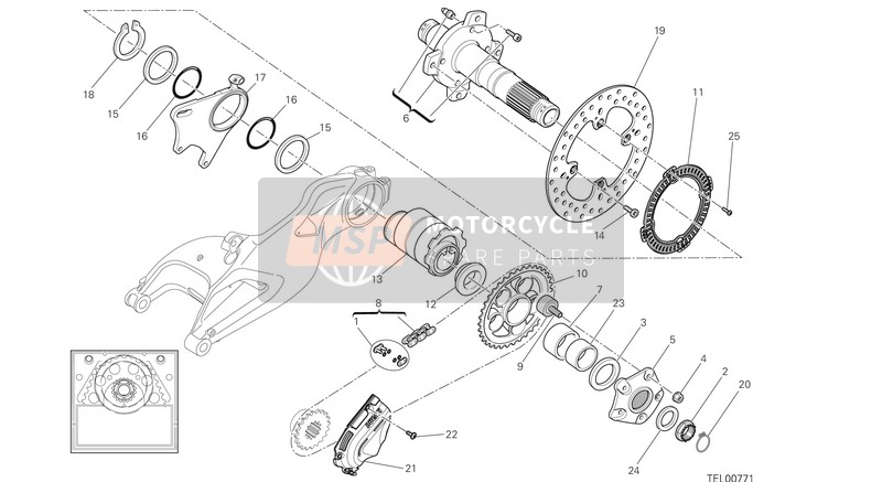 Hub, Rear Wheel