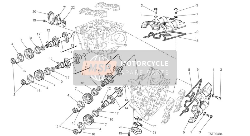 Ducati HYPERMOTARD USA 2014 Culasse : Système de chronométrage pour un 2014 Ducati HYPERMOTARD USA