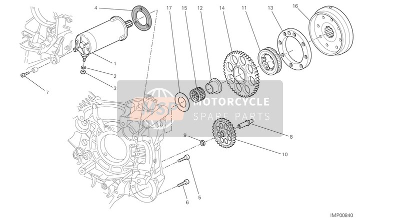 Ducati HYPERMOTARD USA 2015 Avviamento elettrico e accensione per un 2015 Ducati HYPERMOTARD USA