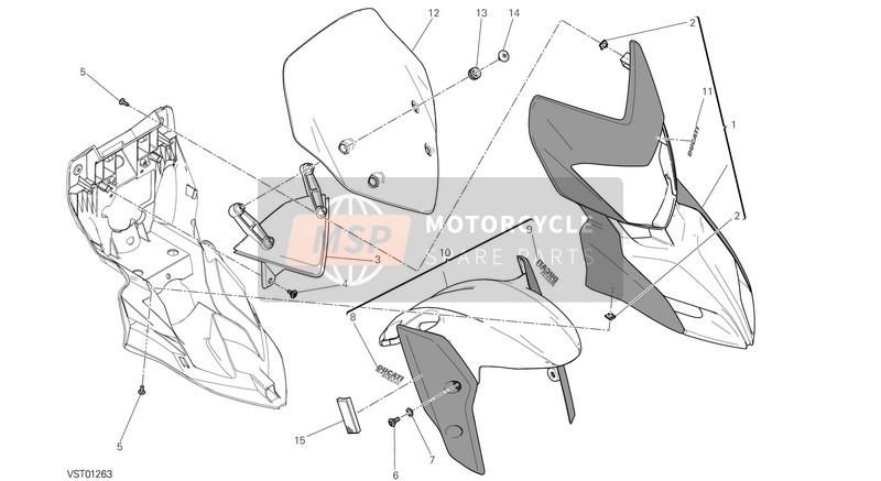 Ducati HYPERSTRADA 939 EU 2016 HAUBE für ein 2016 Ducati HYPERSTRADA 939 EU