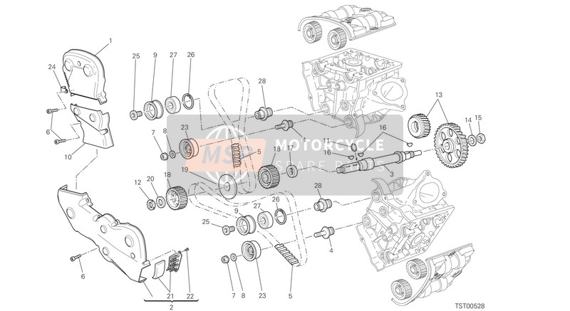 Ducati HYPERSTRADA USA 2015 Distributeur voor een 2015 Ducati HYPERSTRADA USA