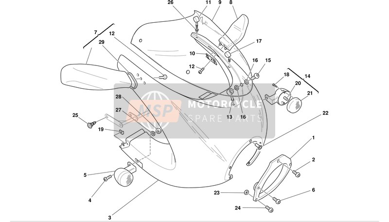 77912971A, Vis Securite Retrovis. MHE/01, Ducati, 0