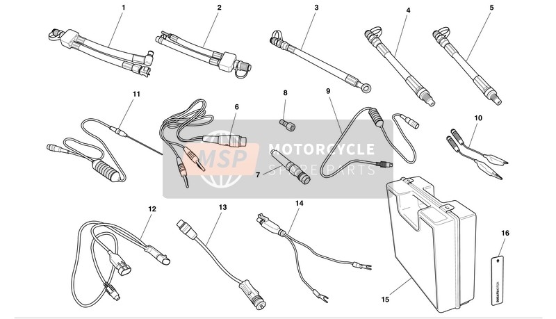 Ducati MONSTER 1000 Eu 2005 Outils spéciaux d'atelier 2 pour un 2005 Ducati MONSTER 1000 Eu