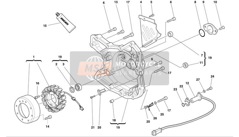 69923631A, Cover, Ducati, 2