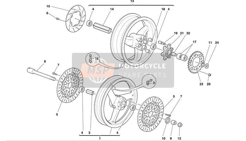 71410281A, Inneres Distanzstueck, Ducati, 1