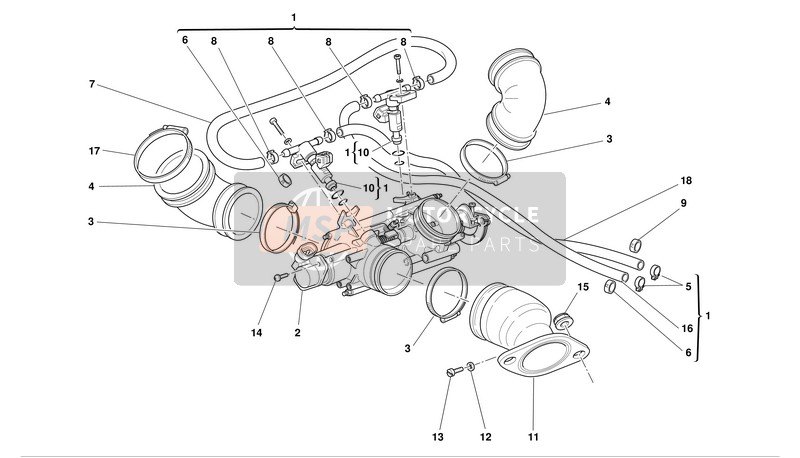 Ducati MONSTER 1000 I.E. Eu 2004 Entrée Canal pour un 2004 Ducati MONSTER 1000 I.E. Eu