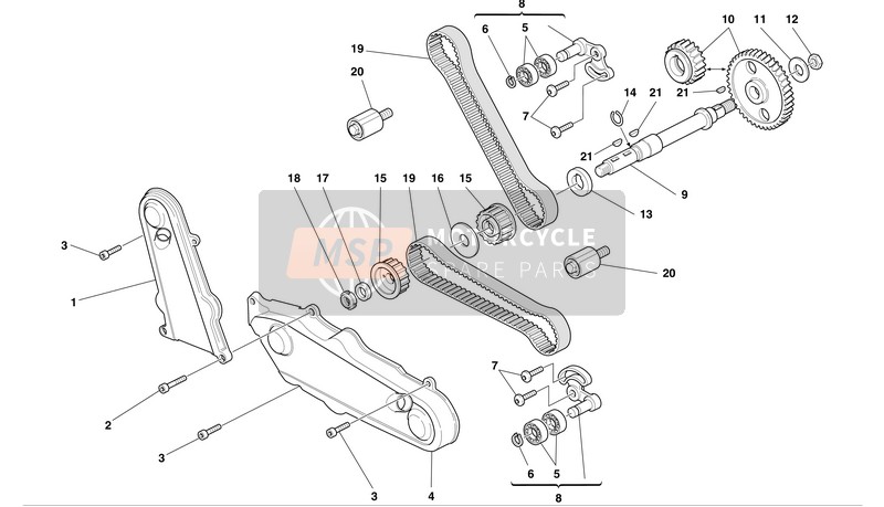 Ducati MONSTER 1000 Usa 2005 Steuerung für ein 2005 Ducati MONSTER 1000 Usa