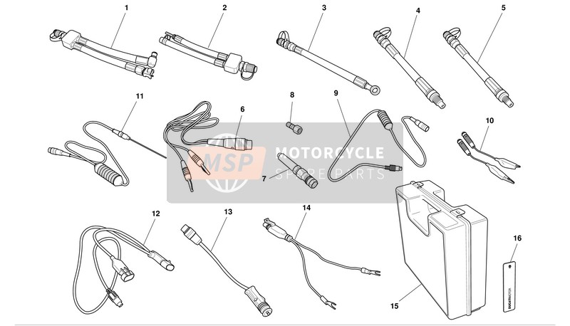 Ducati MONSTER 1000S I.E. Usa 2003 Outils spéciaux d'atelier 1 pour un 2003 Ducati MONSTER 1000S I.E. Usa