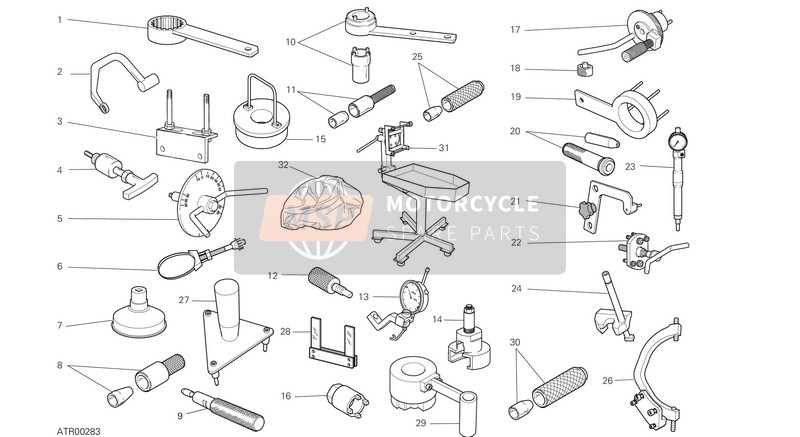 887133352, Tool For Timing Clutch Plates Set, Ducati, 2
