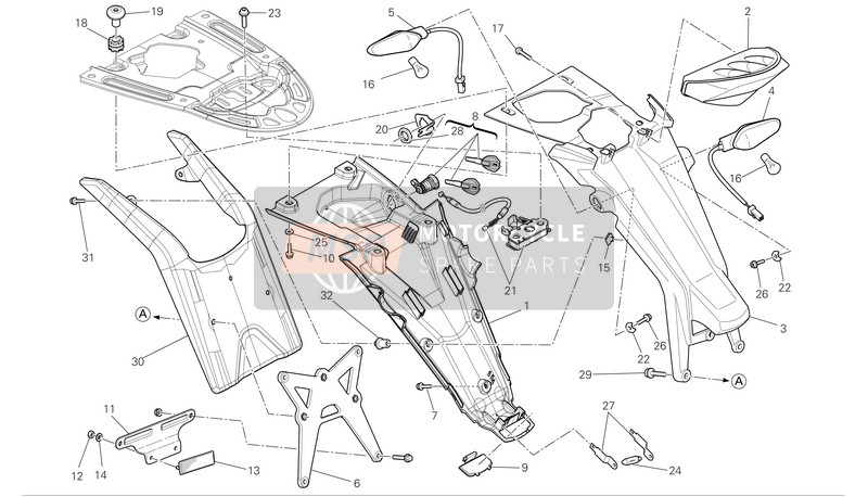 46013421A, Bavette GARDE-BOUE, Ducati, 0