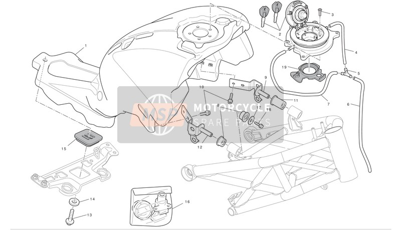 Ducati MONSTER 1100 Eu 2010 Tank für ein 2010 Ducati MONSTER 1100 Eu