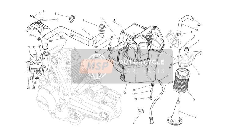 Ducati MONSTER 1100 EVO ABS Usa 2013 Inlaat voor een 2013 Ducati MONSTER 1100 EVO ABS Usa