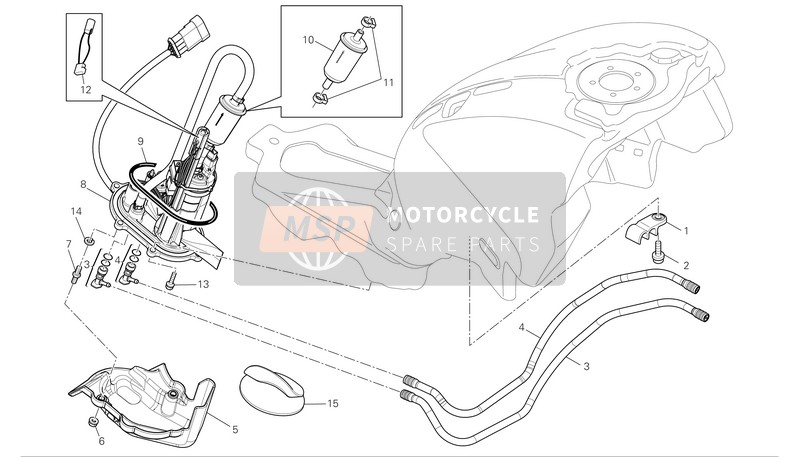 24723286A, Fuel Pump Cover 696 New Termorifl., Ducati, 0