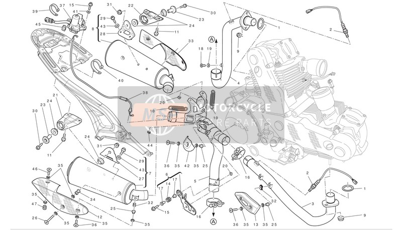 46014091C, Hitteschild Carbon Long R.H., Ducati, 0