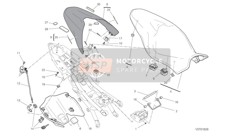 86612331A, Tampone In Gomma, Ducati, 0