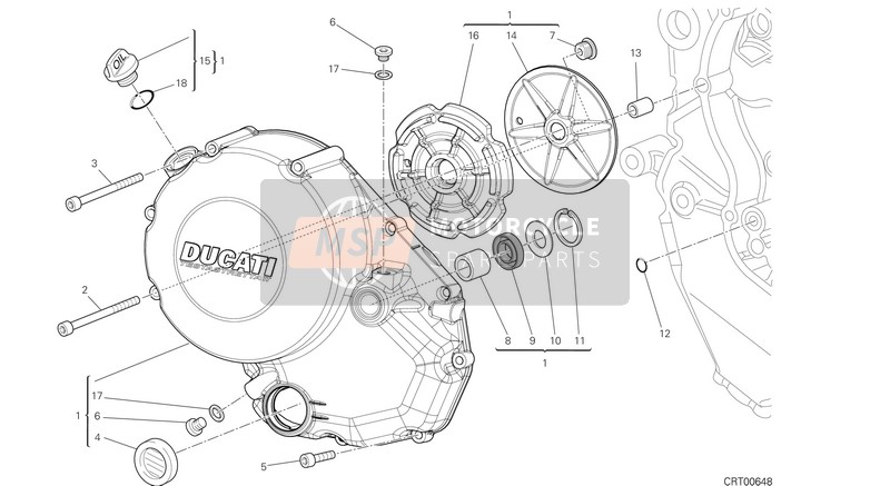 48610721A, Schalldaempftafel, Ducati, 0