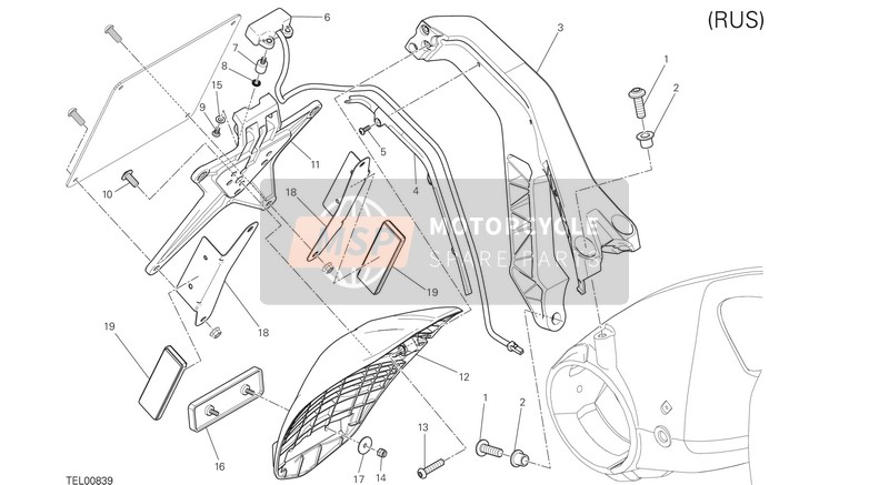 71614111A, Ausgleichplatte, Ducati, 2