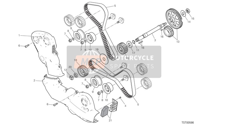 Ducati MONSTER 1200 EU 2017 Distribuidor para un 2017 Ducati MONSTER 1200 EU