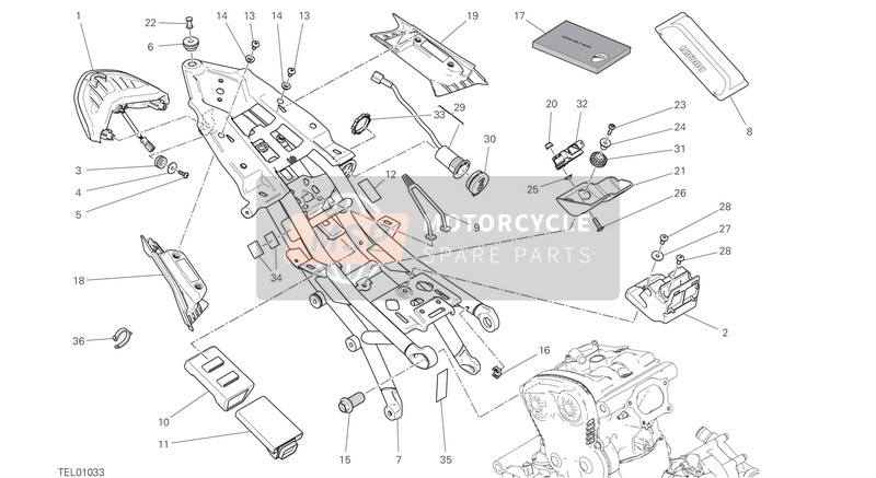 76412421A, Soporte, Ducati, 0