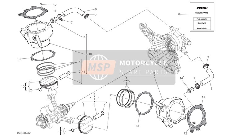 Ducati MONSTER 1200 EU 2020 Cilindros - Pistones para un 2020 Ducati MONSTER 1200 EU