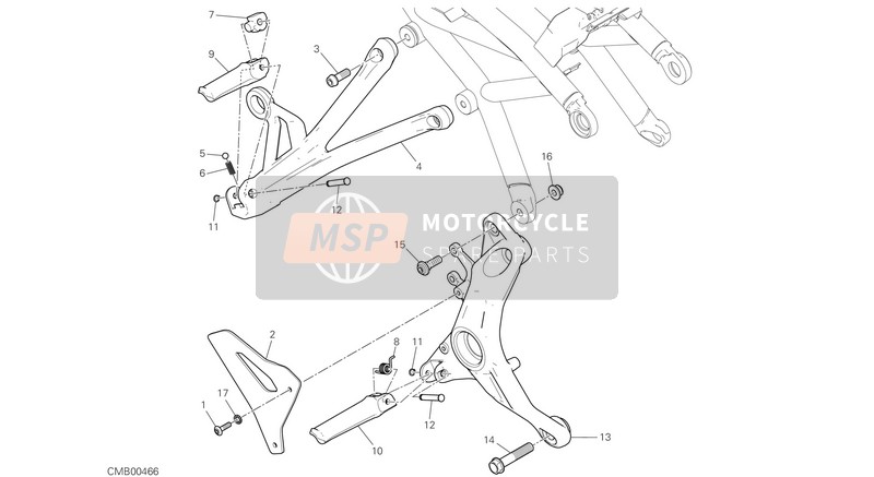 Ducati MONSTER 1200 R EU 2018 Poggiapiedi, Destra per un 2018 Ducati MONSTER 1200 R EU