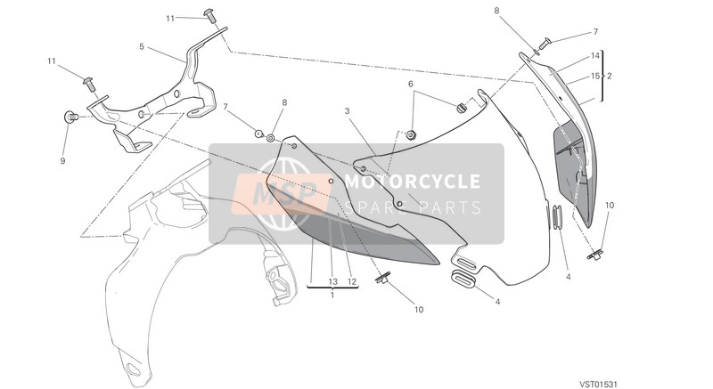 Ducati MONSTER 1200 R EU 2019 Cubierta para un 2019 Ducati MONSTER 1200 R EU