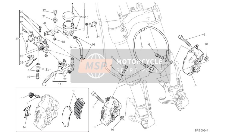 Ducati MONSTER 1200 R EU 2019 Bremsanlage Vorne für ein 2019 Ducati MONSTER 1200 R EU