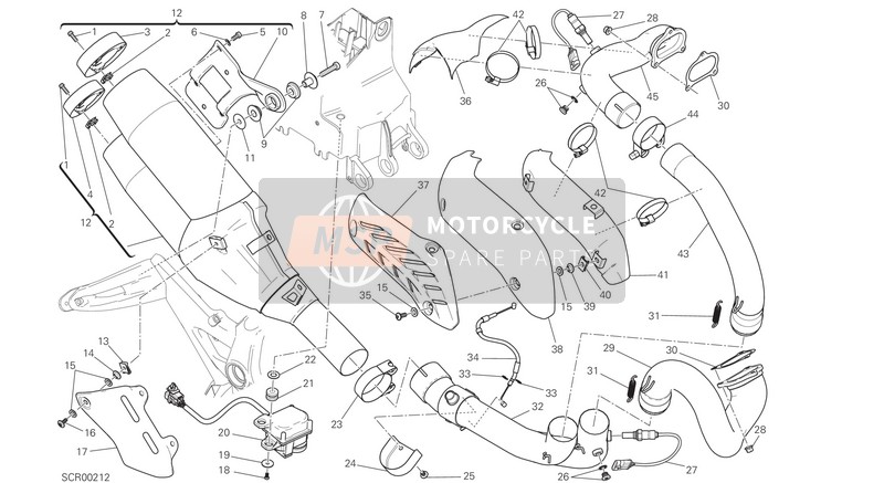 57321221AB, Muffler Assy 1008 Ce Black, Ducati, 0