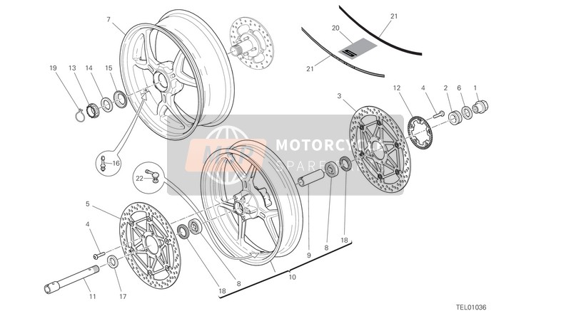 Ducati MONSTER 1200 S EU 2018 De face & Roue arrières pour un 2018 Ducati MONSTER 1200 S EU