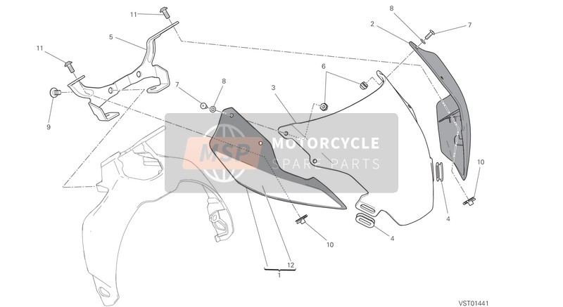 Ducati MONSTER 1200 S STRIPES USA 2015 HAUBE für ein 2015 Ducati MONSTER 1200 S STRIPES USA
