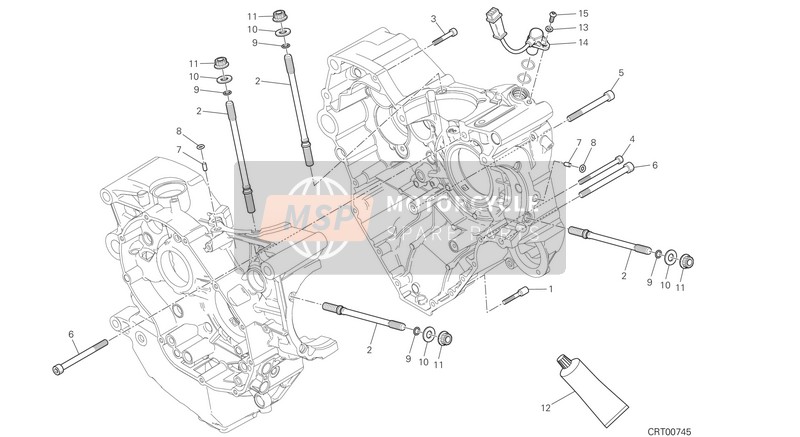 Ducati MONSTER 1200 USA 2019 Metà-Carter Paio per un 2019 Ducati MONSTER 1200 USA