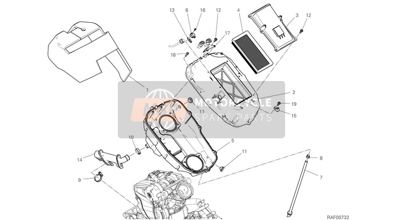 76411851A, Omleiding Kap, Ducati, 0