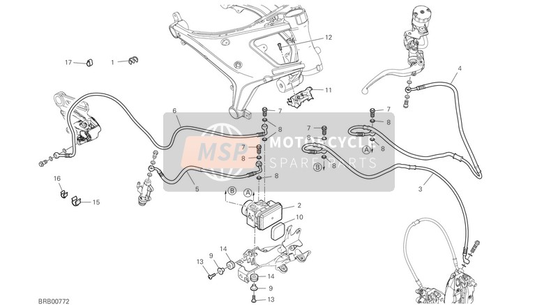 61911682C, Rear Master Cylinder - Cpu Line, Ducati, 0