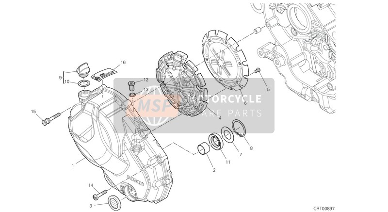 82719021B, Sheet Acoustic Damper, Ducati, 0